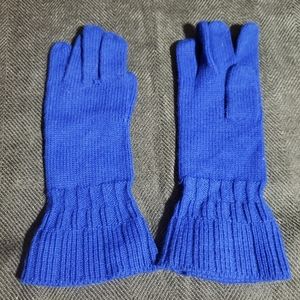 Talbots blue gloves